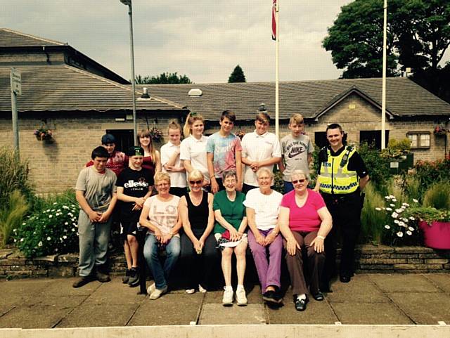 The gardening team from Whitworth Community High School