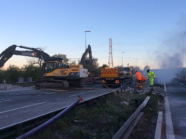 M60 gantry demolition dates announced for July