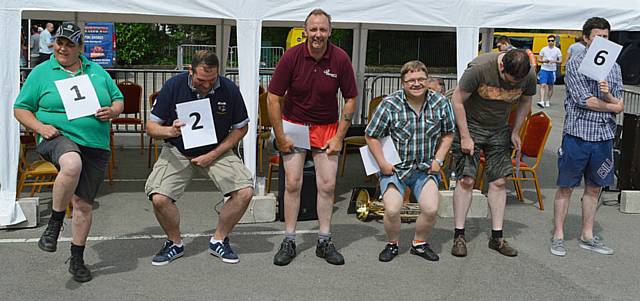 Knobbly Knees entrants at the Family Fun Day ‘by the sea’