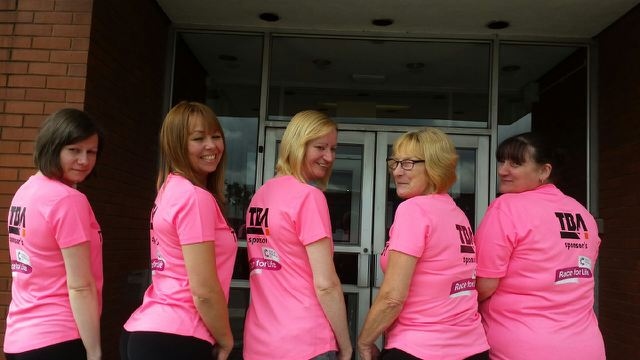 TBA ladies put their best foot forward for Race for Life