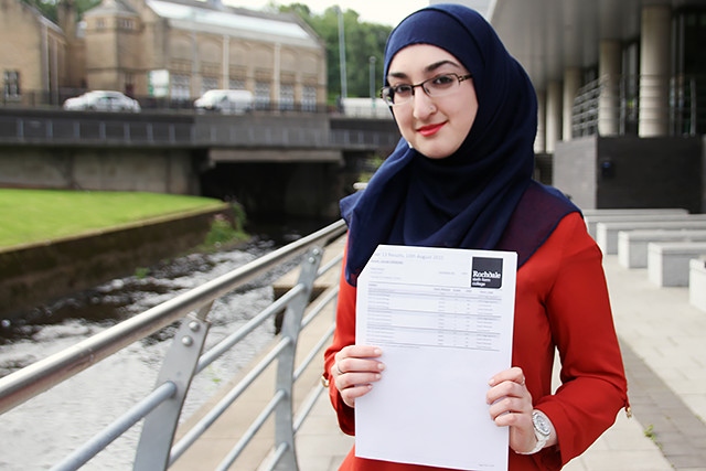 Zainab Kauser achieved three A* grades and an A