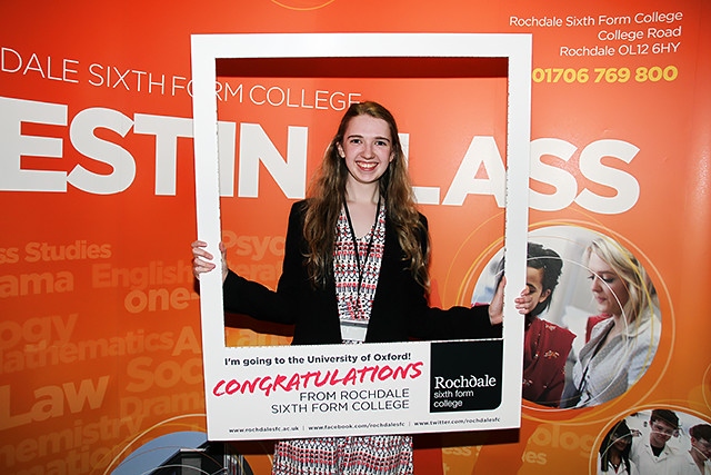 Anusia Battersby will be the first ever student from Rochdale Sixth Form College to go to Oxford University