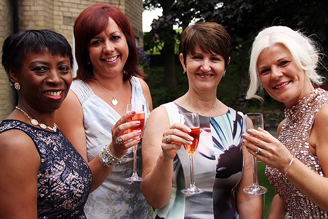 Gloria Johns, Louise Burnham, Joanne Wilson and Liz Anker<br />The GEM Appeal Strawberry Sparkle lunch