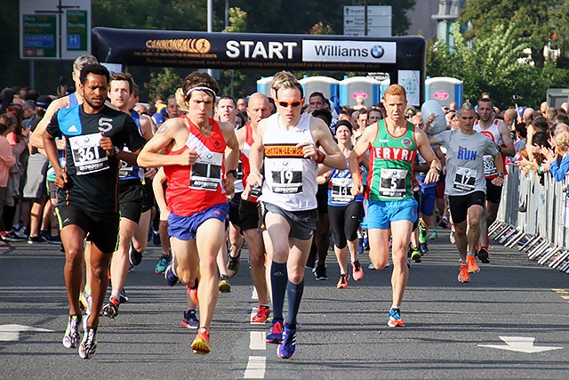 The Rochdale 10k run gets underway