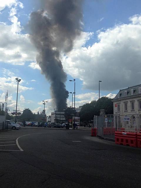 Fire on Corporation Road