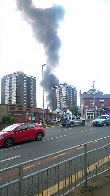 Fire on Corporation Road