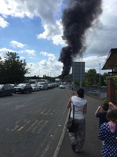 Fire on Corporation Road