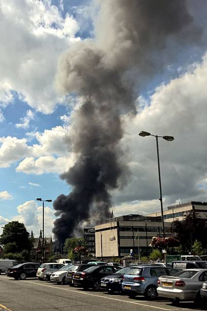 Fire on Corporation Road