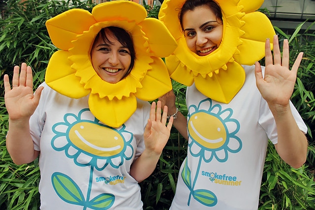 Jo Crossley and Amy Rowe from Tobacco Free Futures