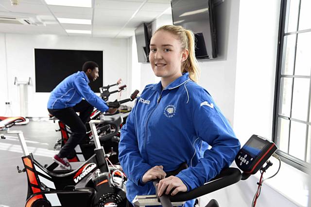 Dominique Casey from Rochdale who is on a BTEC in Sports Science. As part of her programme she is required to complete consultations on clients using the gym facilities