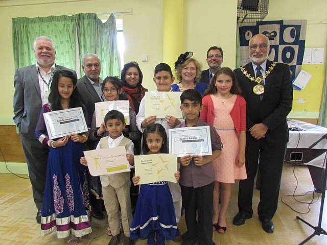 Presentation of awards on national Play Day event at Deeplish Community Centre 