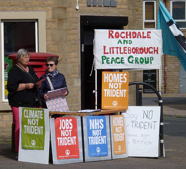 Mai Chatham and Patricia Gilligan, Rochdale and Littleborough Peace Group 