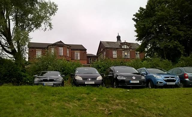 Trees being removed from the back of Town Head House