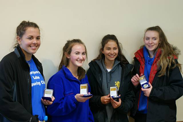 Yasmin, Amy, Laura and Sarah - Novice Women's Four Winners