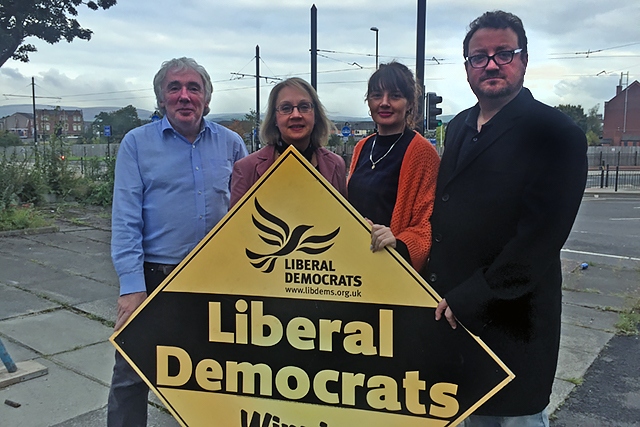 John Swarbrick, Jane Brophy, Kitt Budd and Councillor Andy Kelly