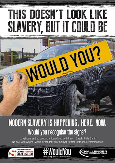 North West Police forces join together in largest ever regional modern slavery week of action