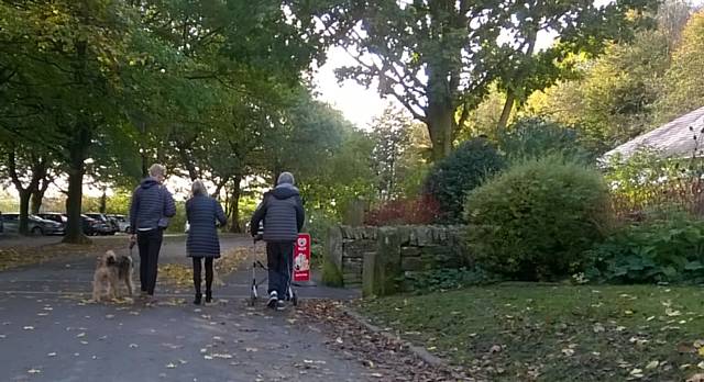 Family walking