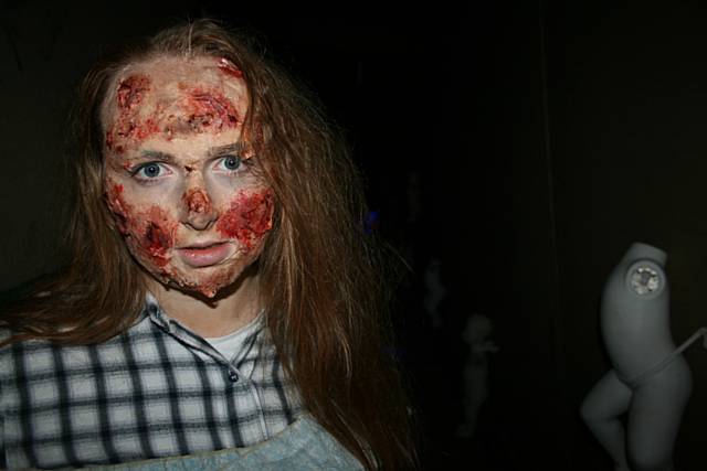 Special Effects, Theatrical Make-up and Hair students from the college desig the haunting creations