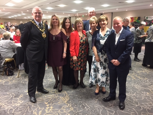 Heywood in Bloom members at this year’s RHS North West in Bloom Awards ceremony