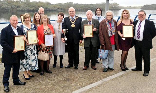 Heywood in Bloom winners with their RHS North West in Bloom Awards 