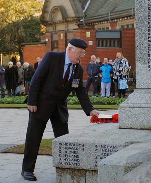 We will remember them, the scene at Heywood Memorial Gardens today, 11 November at 11.00am