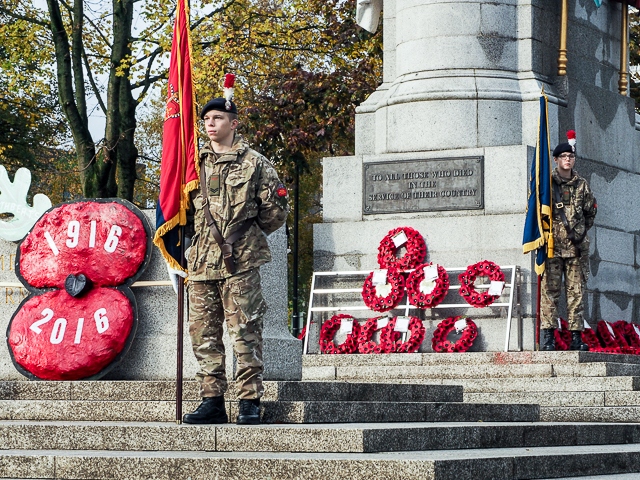 Remembrance Sunday in Rochdale