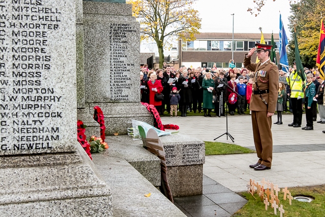 Remembrance Sunday in Heywood