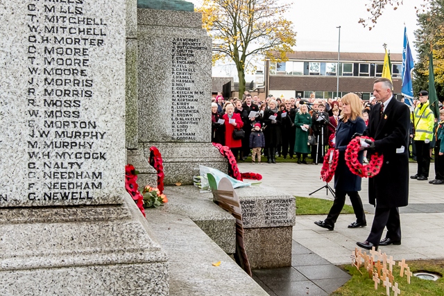 Remembrance Sunday in Heywood