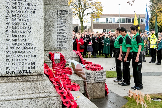 Remembrance Sunday in Heywood