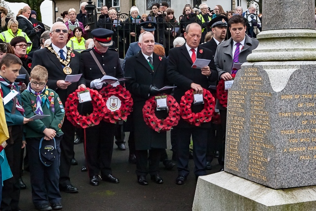 Remembrance Sunday in Wardle