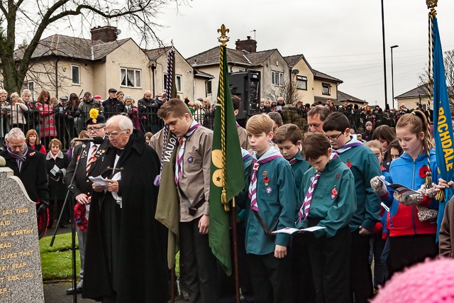 Remembrance Sunday in Wardle