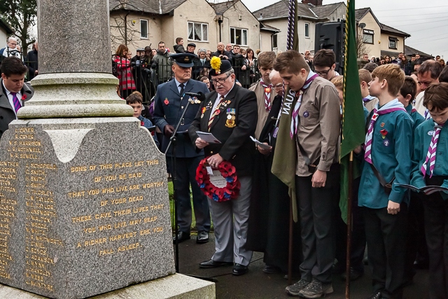 Remembrance Sunday in Wardle