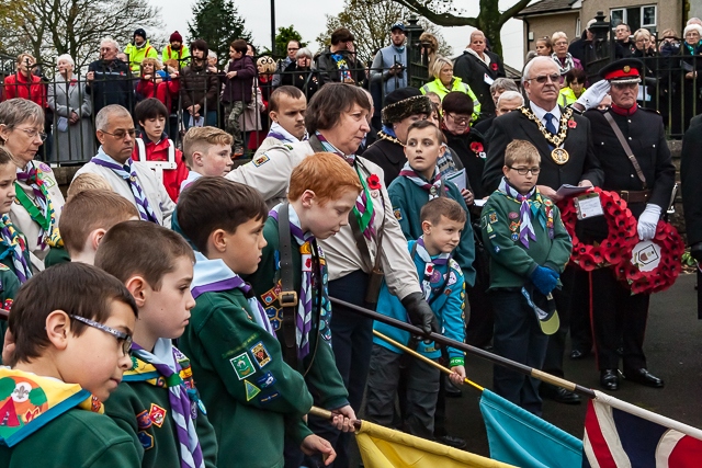 Remembrance Sunday in Wardle