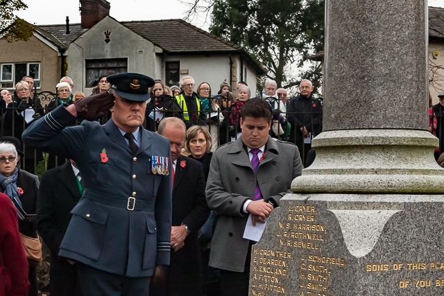 Remembrance Sunday in Wardle