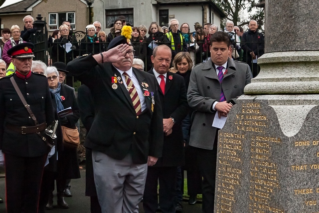 Remembrance Sunday in Wardle