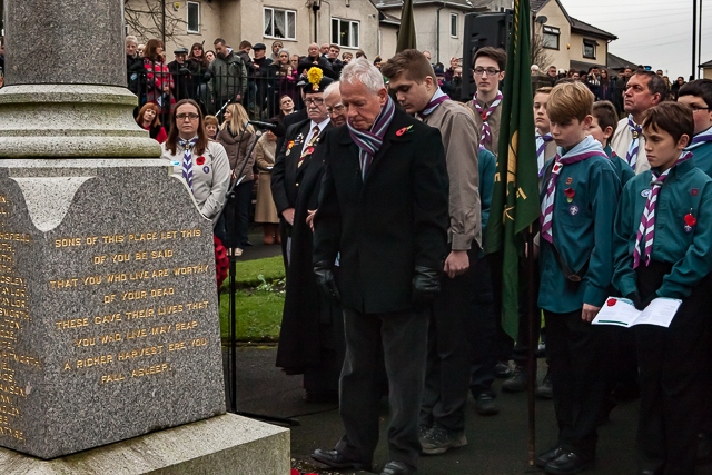 Remembrance Sunday in Wardle