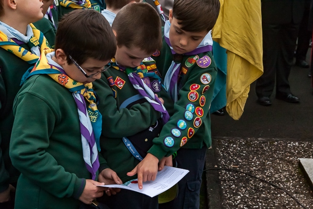 Remembrance Sunday in Wardle