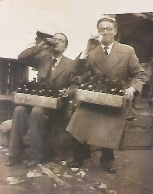 Michael O'Rooney, on the right with the glasses