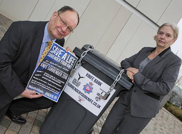 Deputy Police and Crime Commissioner Jim Battle and DCI Debbie Dooley