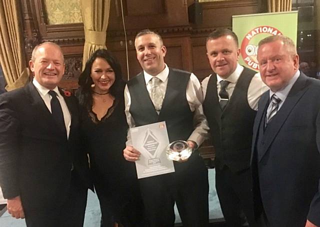 Members of Rochdale Pubwatch scheme were welcomed to The House of Commons by Simon Danczuk MP