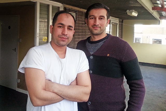 Lower Falinge residents Peyman Parviz and Farzad Ghasemi