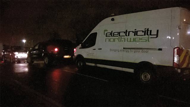 Electricity North West engineers at College Bank Sub Station at 1.00am Tuesday 22 November