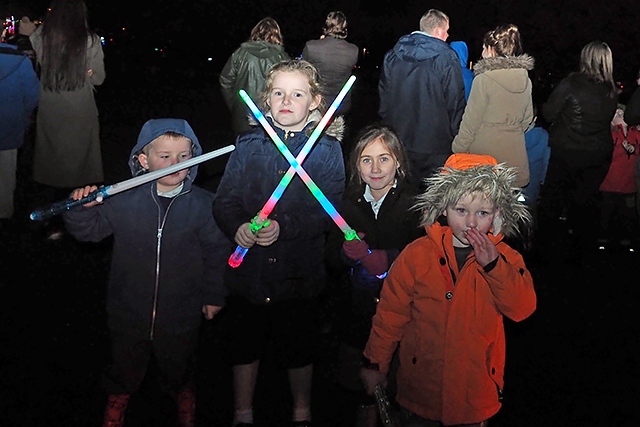 Bonfire and firework display on Cronkeyshaw Common