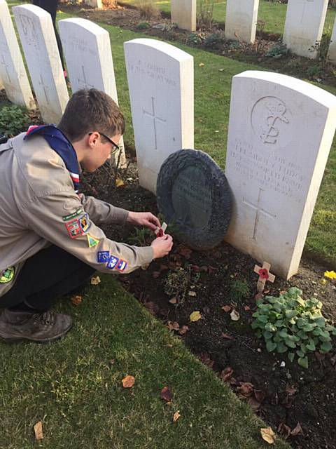 First Middleton Scouts and Explorer Scouts trip to the battlefields of the Somme