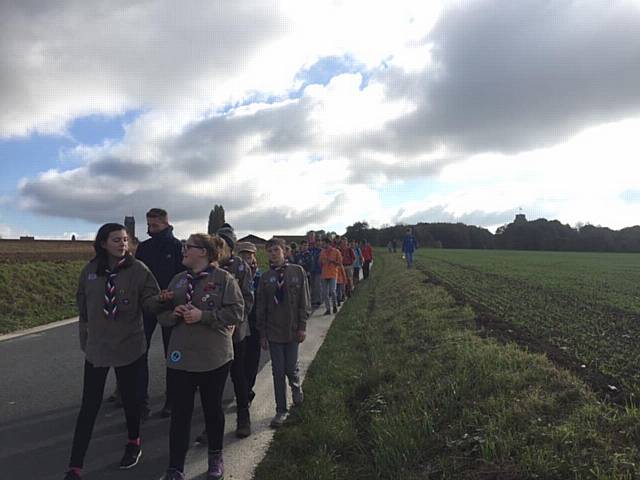 First Middleton Scouts and Explorer Scouts trip to the battlefields of the Somme