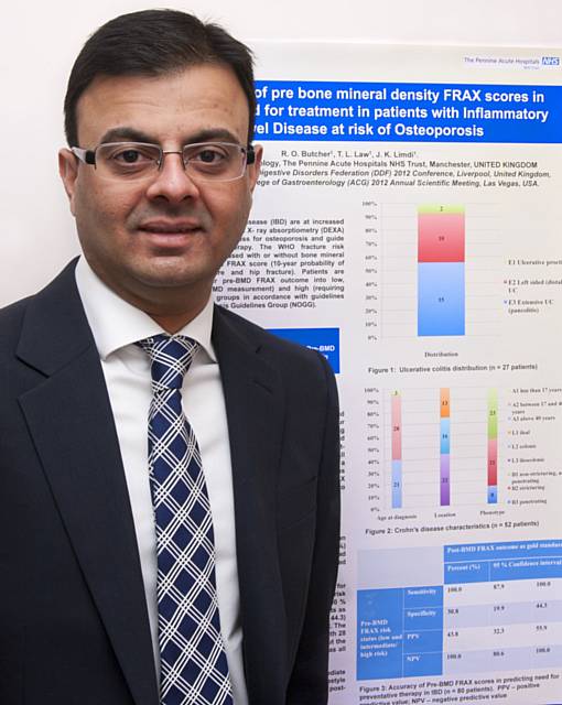 Dr Jimmy Limdi, consultant gastroenterologist and clinical lead for inflammatory bowel diseases at the Trust 