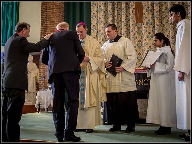 James Mulgrew investiture by Bishop John Arnold