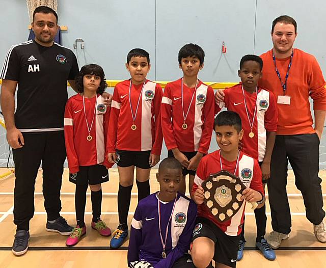 Heybrook champions of Rochdale Borough five-a-side tournament