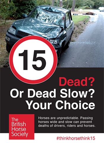 British Horse Society Dead Slow campaign