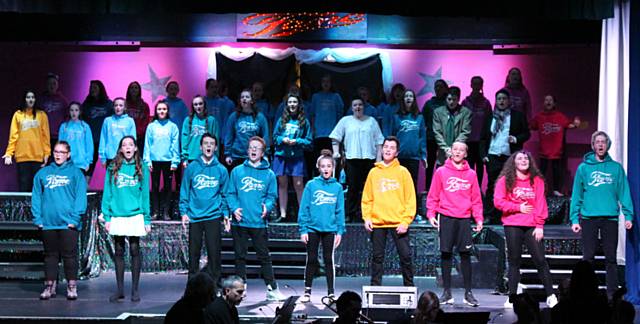 The cast of Fame at Whitworth Community High School